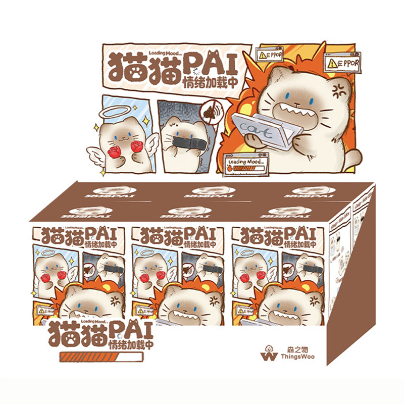 Home Security Items - かわいい猫のブラインドボックスフィギュア。レジン製の卓上オーナメント。漫画風の猫のコレクションフィギュア。お部屋の飾りや、友人へのクリエイティブなプレゼントに最適。