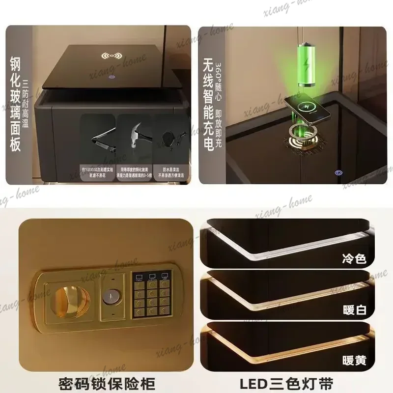 LSベッドサイドテーブル：セキュリティ機能付き、多機能、ワイ - Home Security America のレビューと価格