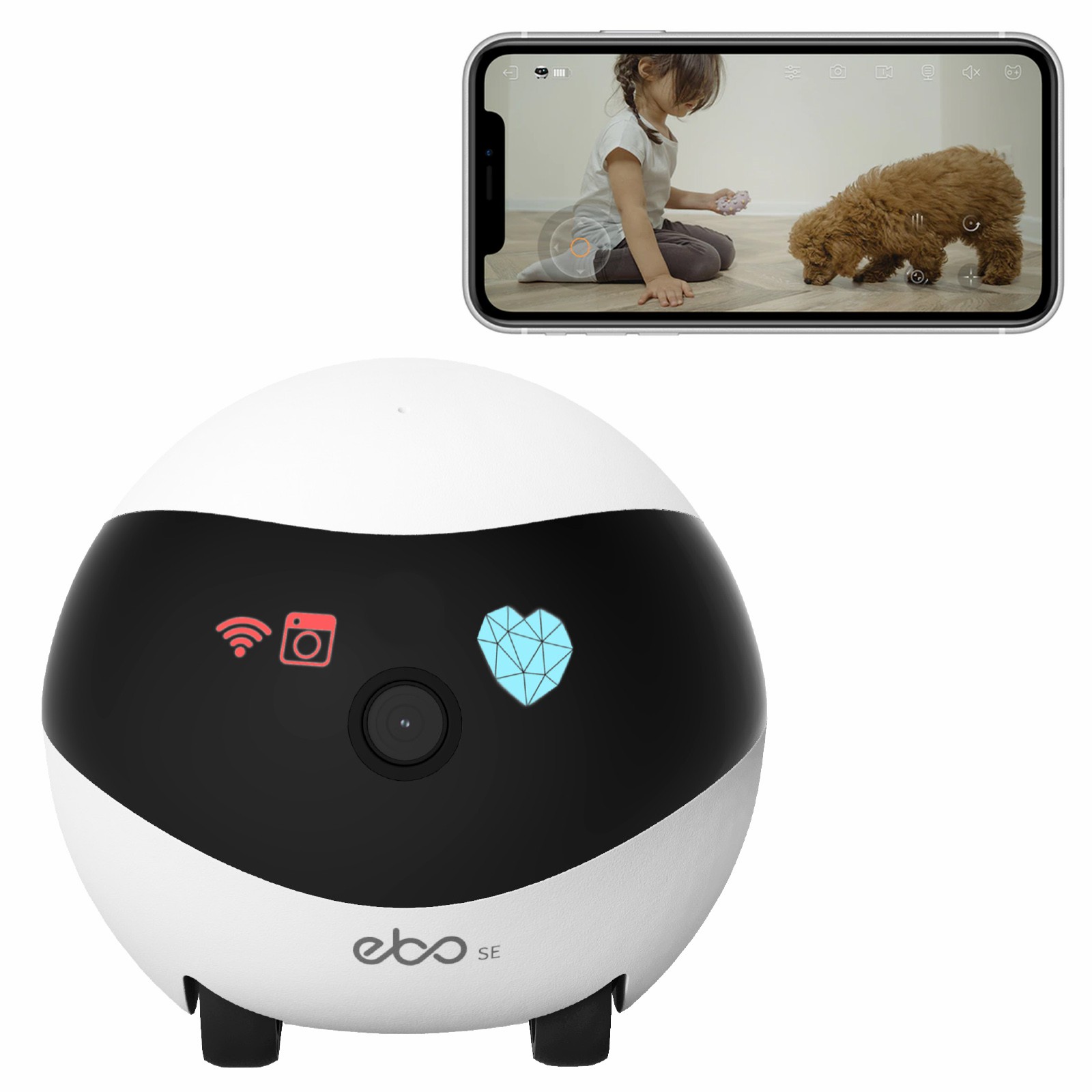 EBO SE スマートホームロボットコンパニオン セキュリテ - Home Security Robots のレビューと価格