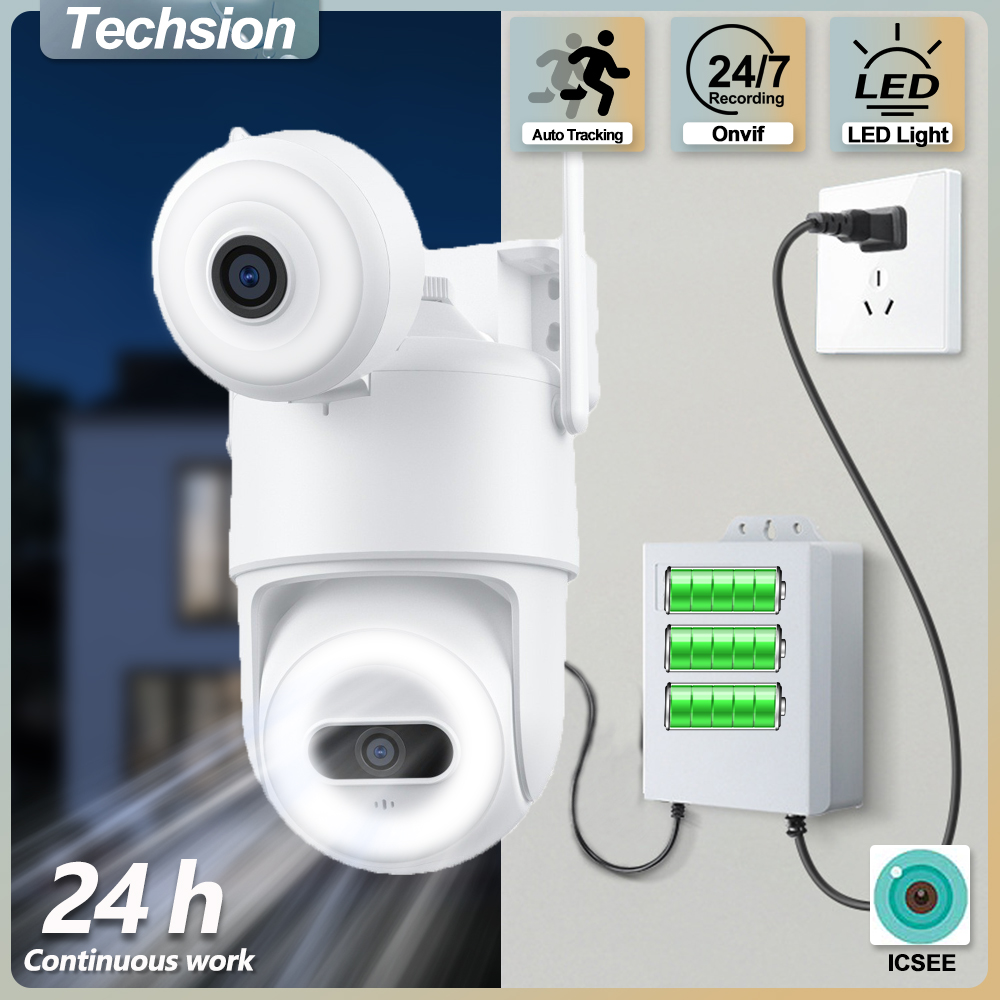 ワイヤレスセキュリティカメラ デュアルレンズ 屋外 WiFi - Home Security Flood Lights のレビューと価格