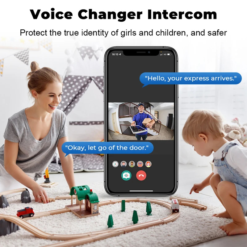 Tuya WiFi ビデオドアベル ワイヤレス HD カメラ - Home Security Front Door Camera のレビューと価格
