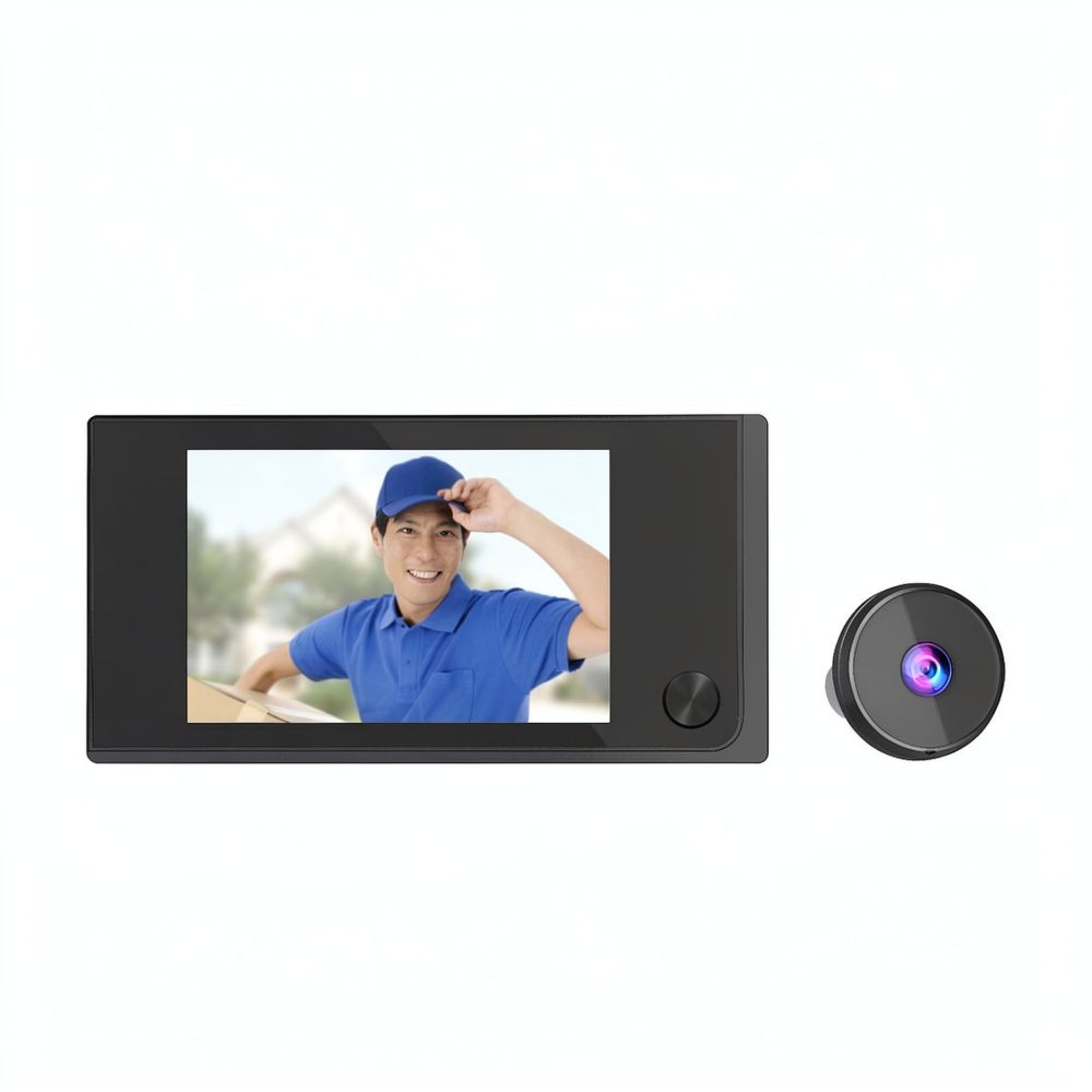3.5インチLCDデジタルドアビューワー、覗き穴カメラモニタ - Home Security Front Door Camera のレビューと価格