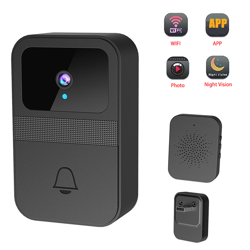 Wifi ビデオドアベルカメラ写真撮影デジタルドアのぞき穴ビ - Home Security Front Door Camera のレビューと価格
