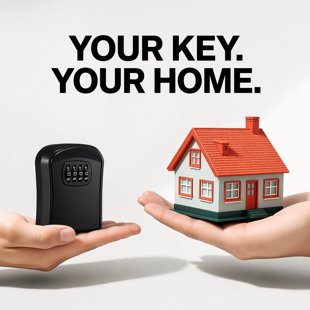 壁掛け防水キー収納ボックス厚みのあるABS盗難防止4桁ロック - Home Security Box のレビューと価格