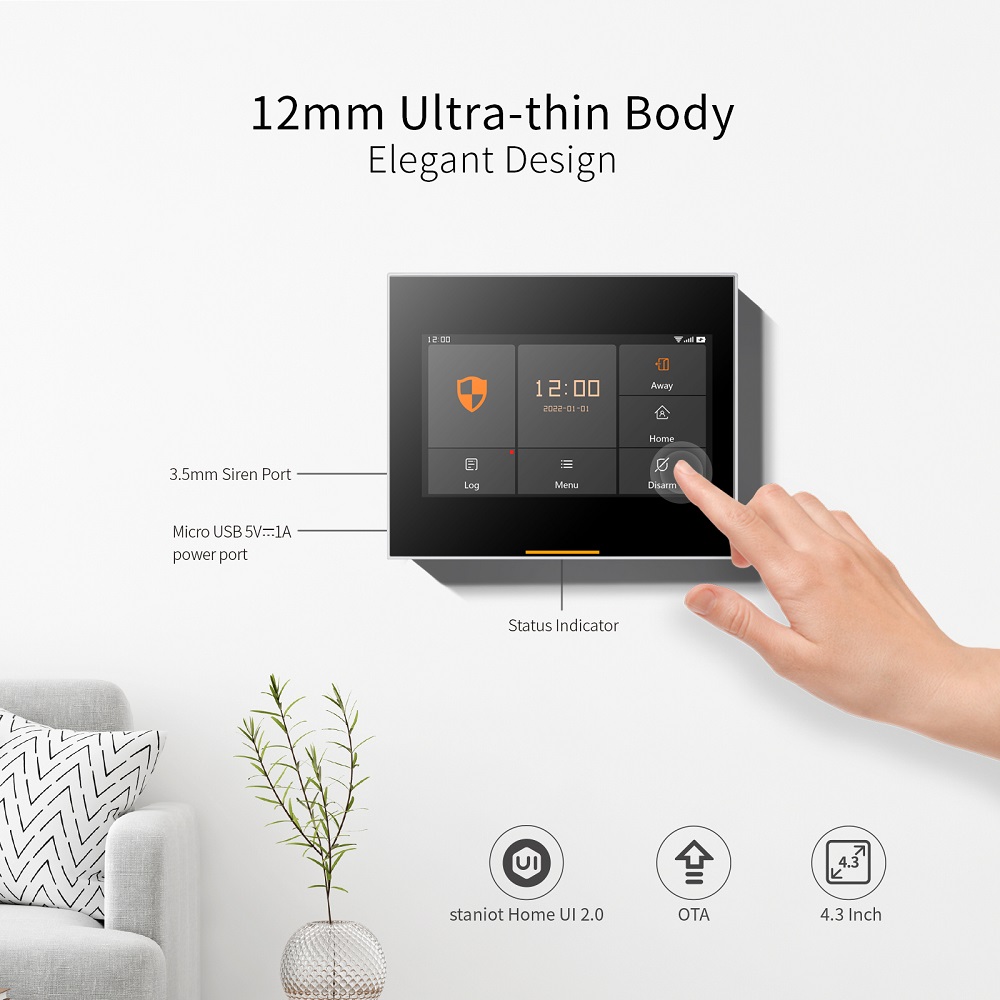Staniot 433MHz ワイヤレス Wifi 4G ス - Sim Gsm Alarm のレビューと価格