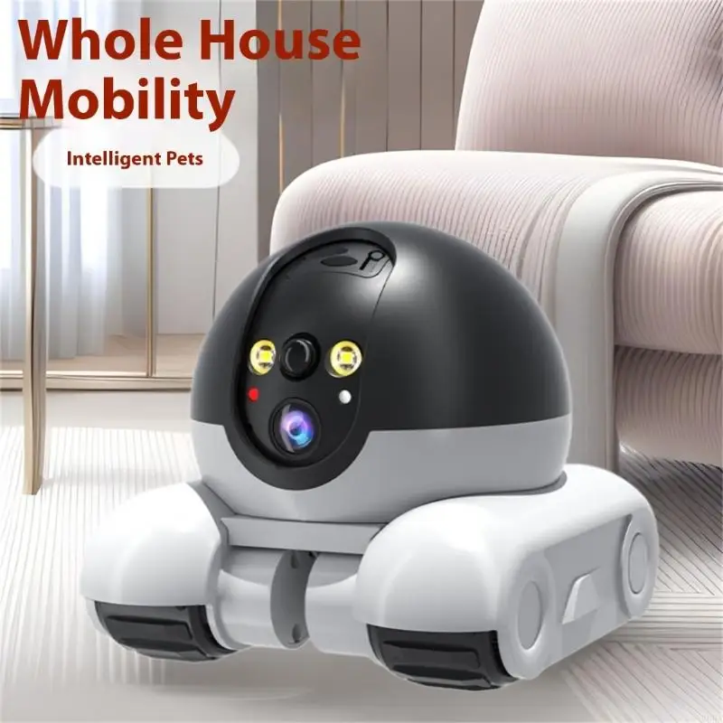 双方向のトーク機能と夜間検出ロボットカメラを備えた360度回 - Home Security Robots のレビューと価格